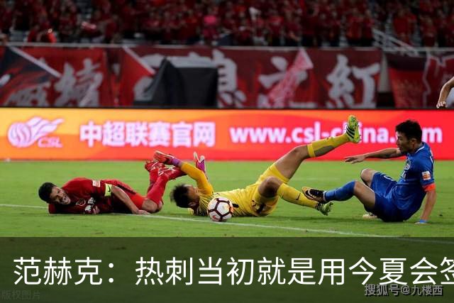 范赫克：热刺当初就是用今夏会签大牌球员说服我加盟的